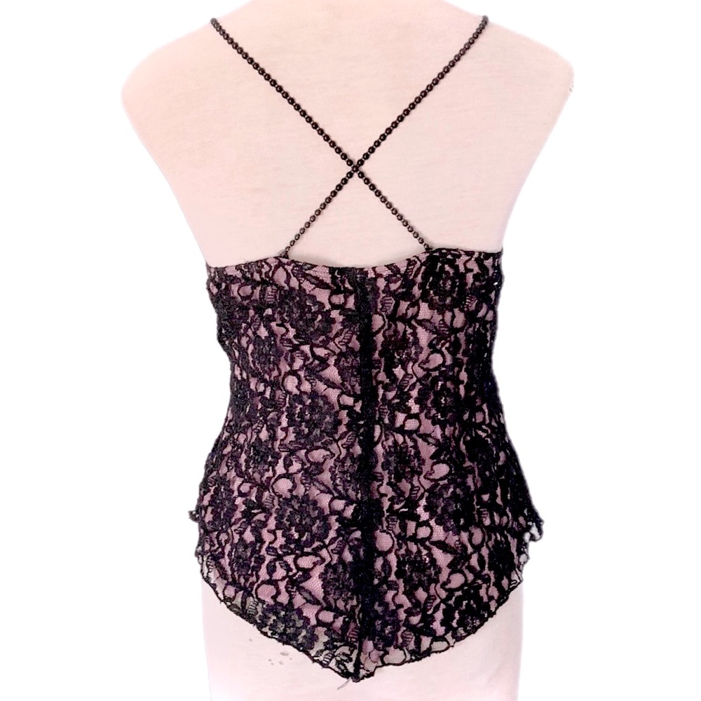 Vintage 90s UNDERCOVER WEAR camisole top corset Size 16 - Picture 3 of 11